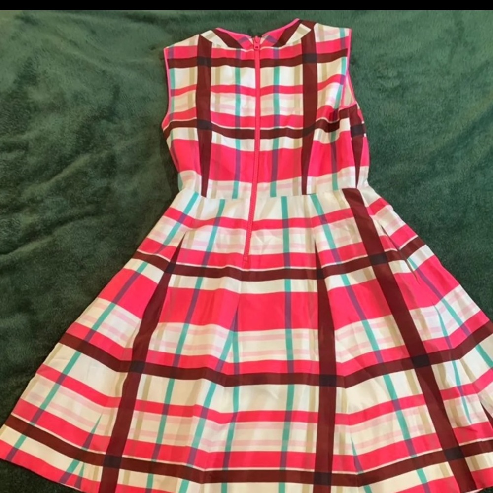 Kate Spade Size 8 Felix Dress Plaid Fit & Flare NWT